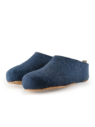 Manfield Pantoffels Blauw 290619