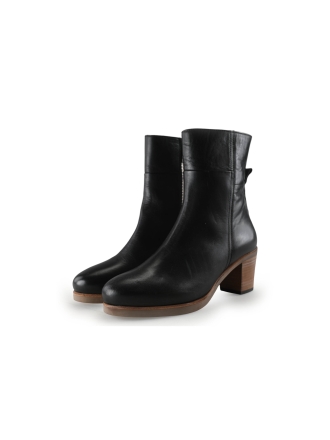 Shabbies Enkellaarzen Zwart 293037
