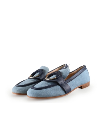 Manfield Loafers Blauw 293359