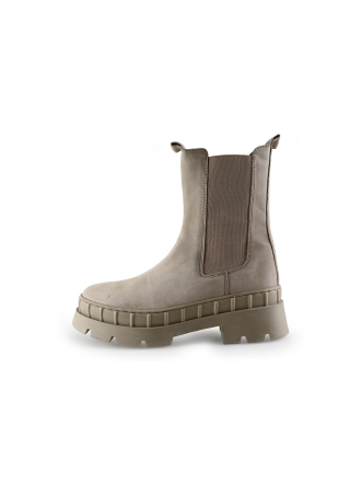 Manfield Chelsea boots Beige 293867