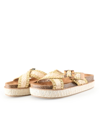 Poelman Slippers Beige 297705
