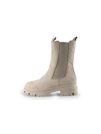 Manfield Chelsea boots Beige 298035