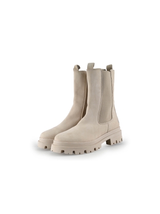 Manfield Chelsea boots Beige 298035