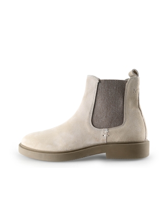 Manfield Chelsea boots Beige 299248