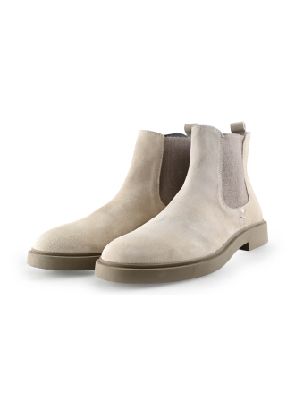 Manfield Chelsea boots Beige 299248
