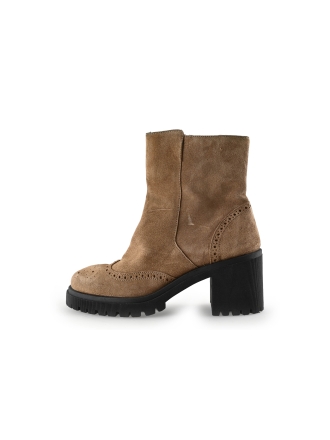 Van Lier Enkellaarzen Beige 301235