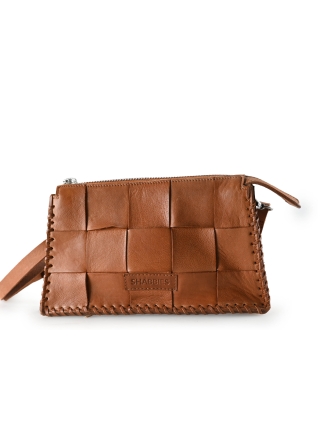 Shabbies Amsterdam schoudertassen Cognac 301925