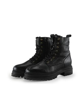 Poelman Veterboots Zwart 304073