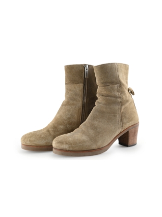 Shabbies Amsterdam Enkellaarzen Beige 305337