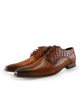 Black Label Veterschoenen Cognac 306461