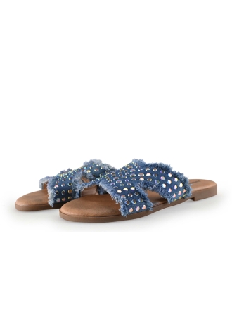Ann Rocks Slippers Blauw 306817