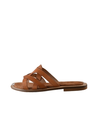 Fred de La Bretoniere Slippers Cognac 307004