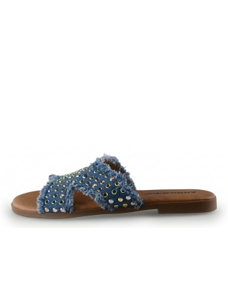 Ann Rocks Slippers Blauw 310097