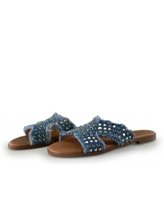 Ann Rocks Slippers Blauw 310097