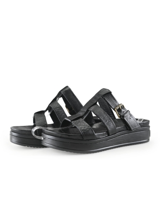 Shabbies Amsterdam Sandalen Zwart 316393