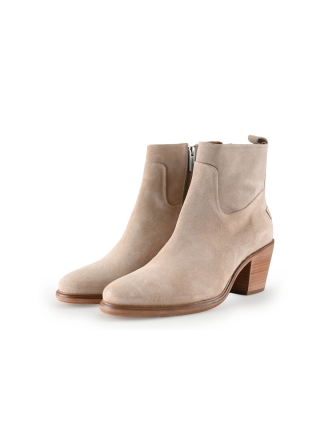 Shabbies Amsterdam Enkellaarzen Beige 316618