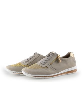 Rieker Veterschoenen Beige 320755