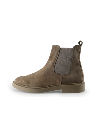 Manfield Chelsea boots Beige 321221
 Maat 40
 