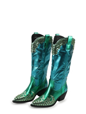 Azalea Wang Cowboy laarzen Blauw 321264
 Maat 41
 