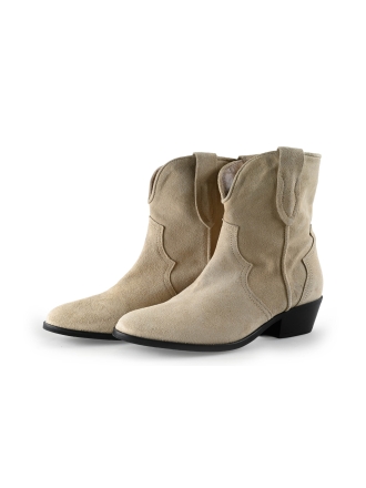 Notre-V Enkellaarzen Beige 321346