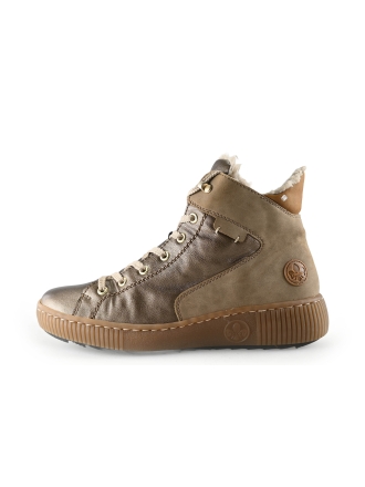 Rieker Veterboots Brons 322097
 Maat 42
 