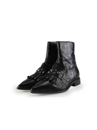 Manfield Enkellaarzen Zwart 323536
 Maat 38
 