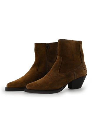 Shabbies Amsterdam Enkellaarzen Bruin 324940
 Maat 37
 