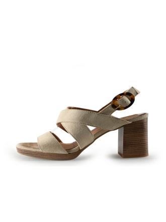 Manfield Sandalen Beige 325239
 Maat 36
 