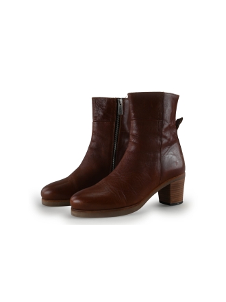 Shabbies Amsterdam Enkellaarzen Cognac 325628
 Maat 39
 