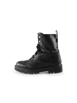 Poelman Veterboots Zwart 326264
 Maat 38
 