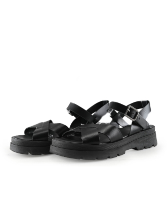 Manfield Sandalen Zwart 327629
 Maat 40
 