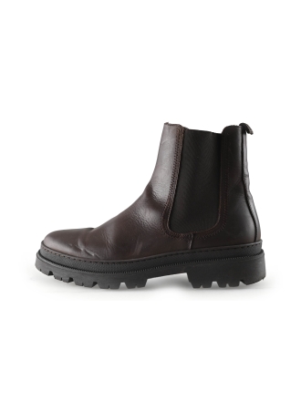 Manfield Chelsea boots Zwart 327672
 Maat 42
 