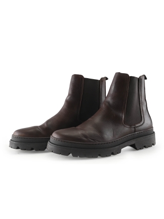 Manfield Chelsea boots Zwart 327672
 Maat 42
 