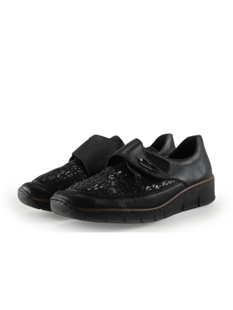 Rieker Loafers Zwart 328915
 Maat 42
 