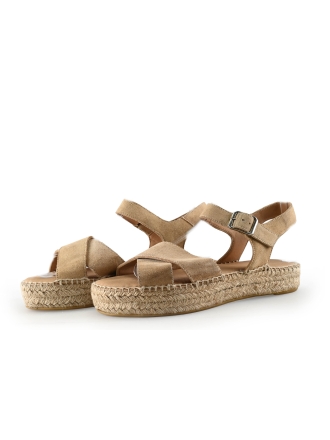 Manfield Sandalen Beige 329733
 Maat 38
 