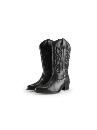 Manfield Cowboy laarzen Zwart 330297
 Maat 41
 