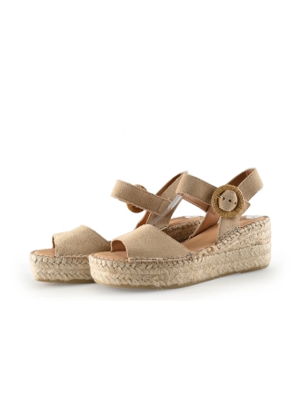 Manfield Espadrilles Beige 330370
 Maat 36
 