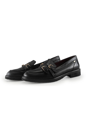 Fred de La Bretoniere Loafers Zwart 330424
 Maat 41
 