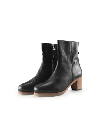 Shabbies Amsterdam Enkellaarzen Zwart 330587
 Maat 39
 