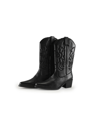 Manfield Cowboy laarzen Zwart 332562
 Maat 39
 
