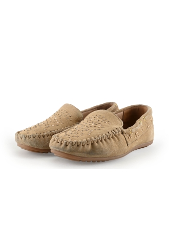Manfield Loafers Beige 333974
 Maat 37
 
