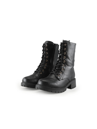 Charmosa Veterboots Zwart 335020
 Maat 37
 