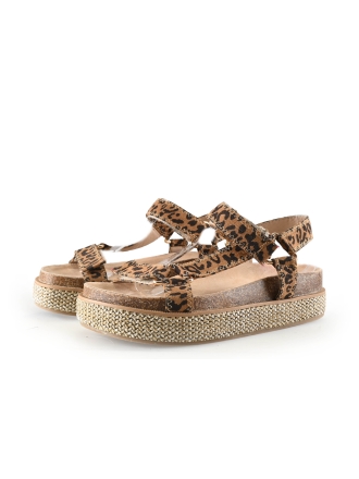 Poelman Espadrilles Bruin 335150
 Maat 38
 
