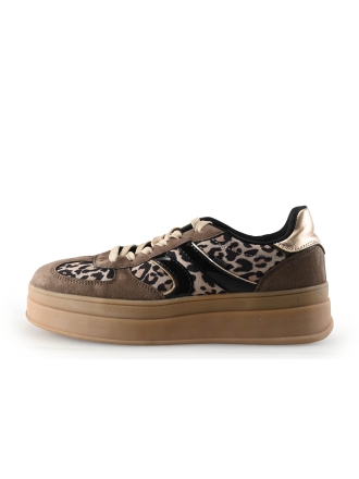Poelman Sneakers Bruin 335178
 Maat 39
 