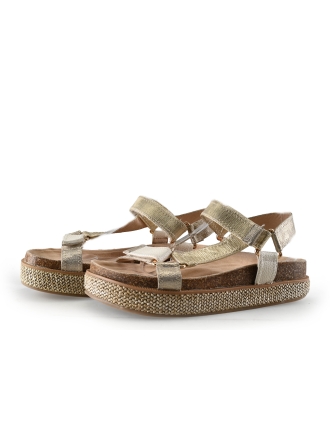 Poelman Sandalen Beige 335940
 Maat 40
 