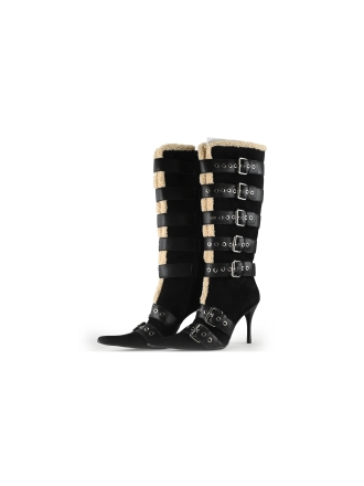 Jeffrey Campbell Enkellaarzen Zwart 336305
 Maat 39
 