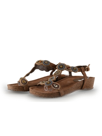 Miss Behave Sandalen Bruin 336704
 Maat 38
 