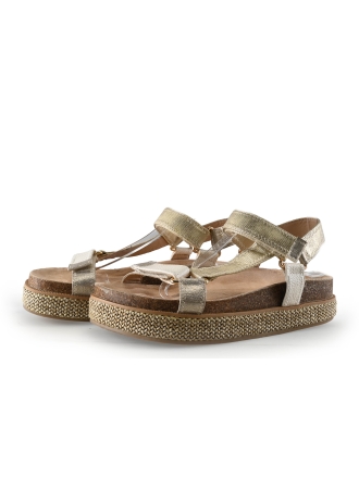 Poelman Sandalen Beige 336868
 Maat 40
 