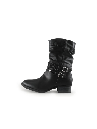 Charmosa Enkellaarzen Zwart 336972
 Maat 41
 