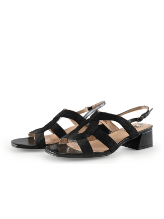 Lisa & Jo Sandalen Zwart 337549
 Maat 40
 